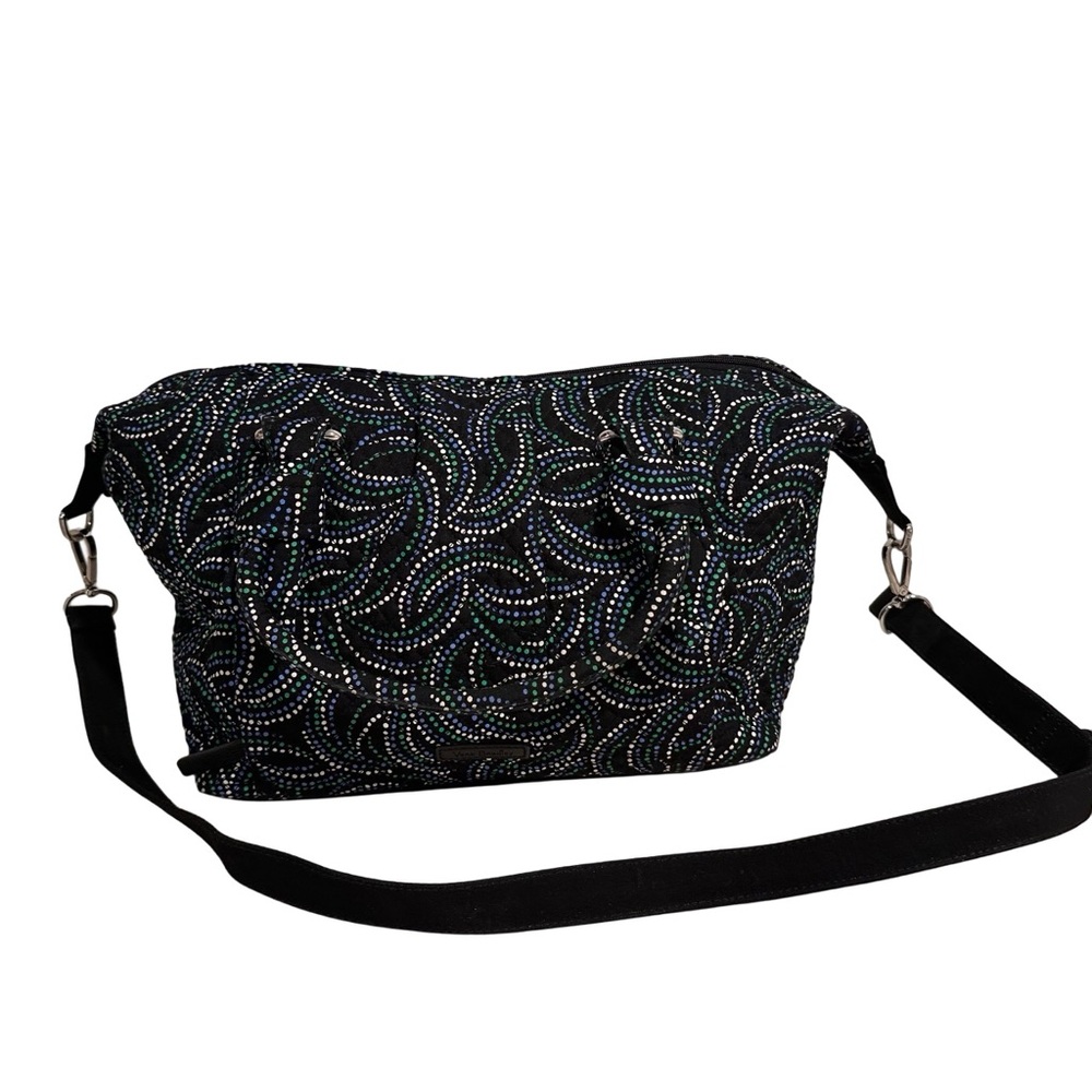 Vera Bradley Perfect Companion Satchel Handbag Adjustable Shoulder Strap Black - Picture 4 of 17